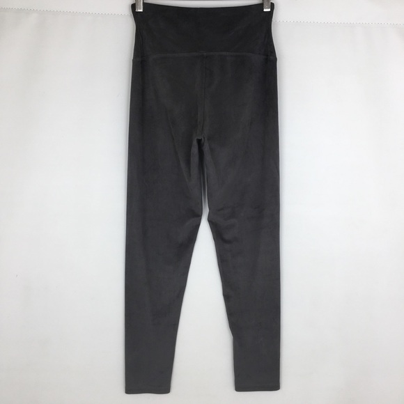 Yummie Women’s Faux Suede Leggings Gray High Waist Size Medium - Picture 13 of 14